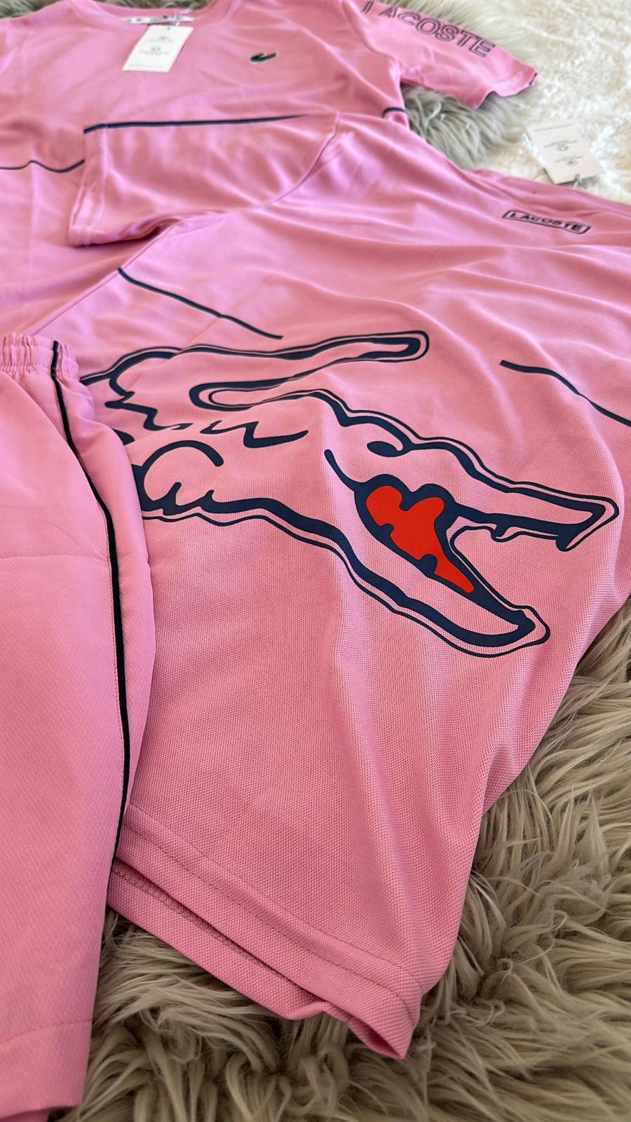 Conjunto Lacoste Rosa