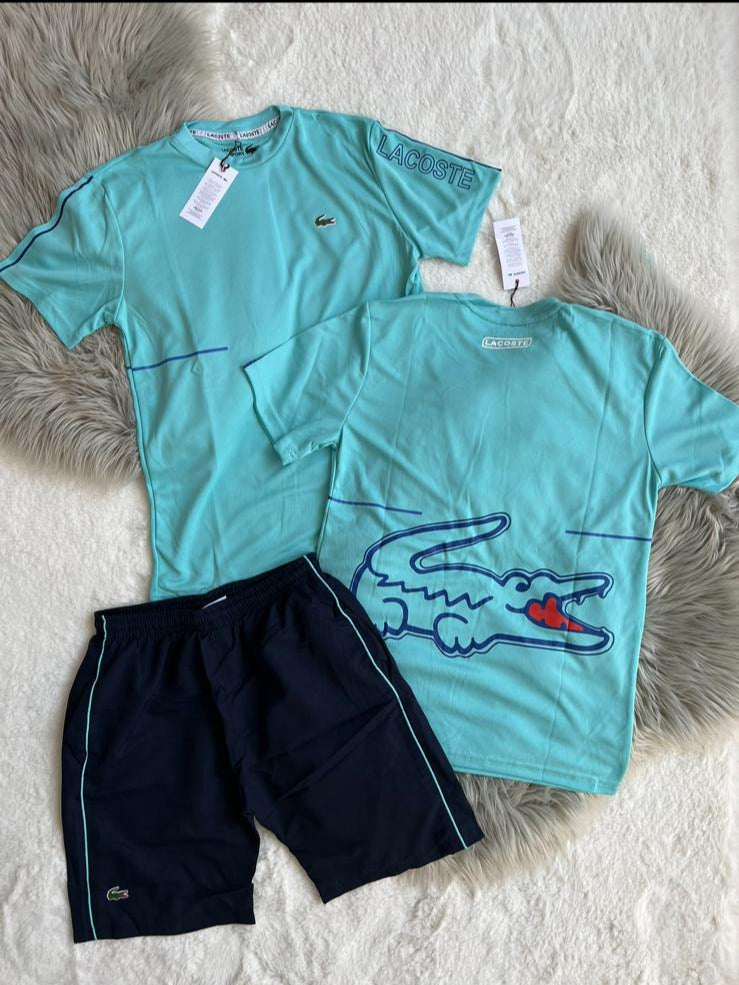 Conjunto Lacoste Azul y Negro
