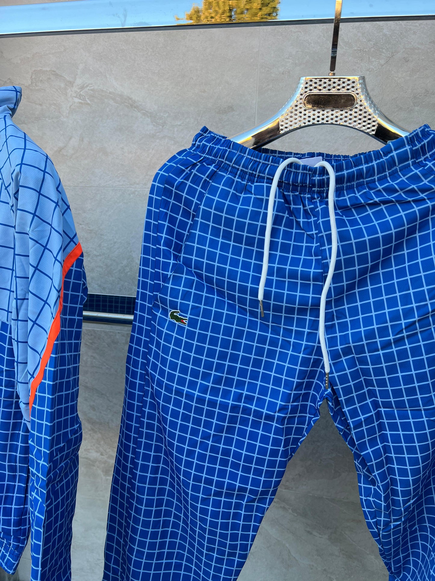 Chandal Lacoste Azul Cuadros