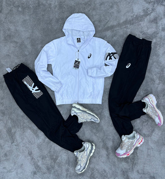 Chandal Asics Blanco y Negro