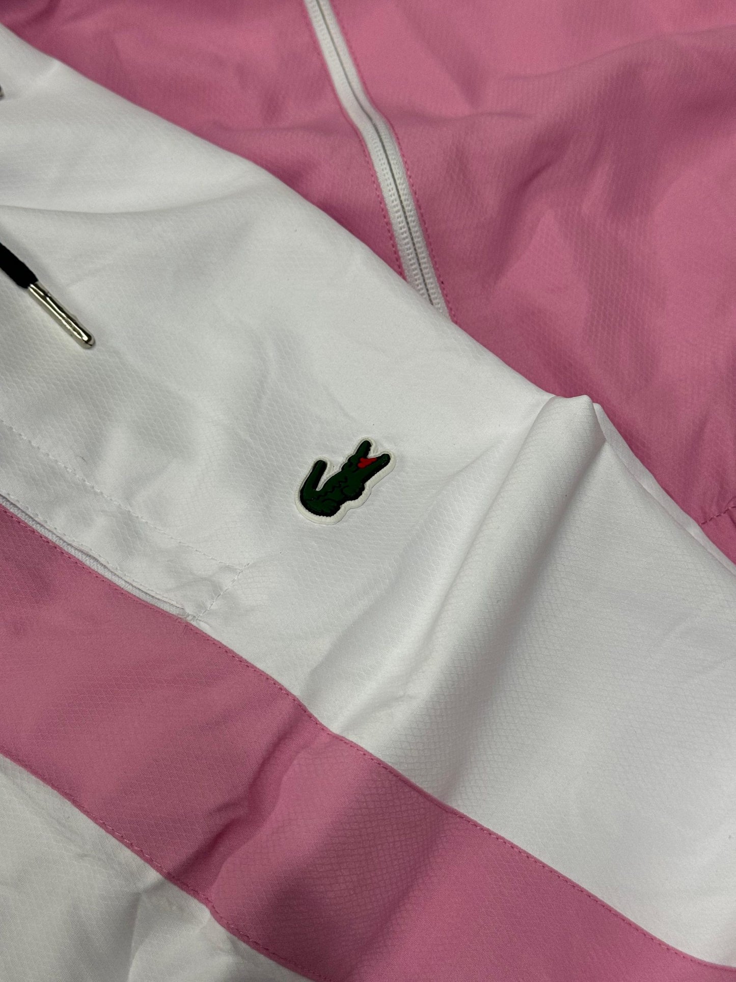 Chandal Lacoste Rosa y Blanco