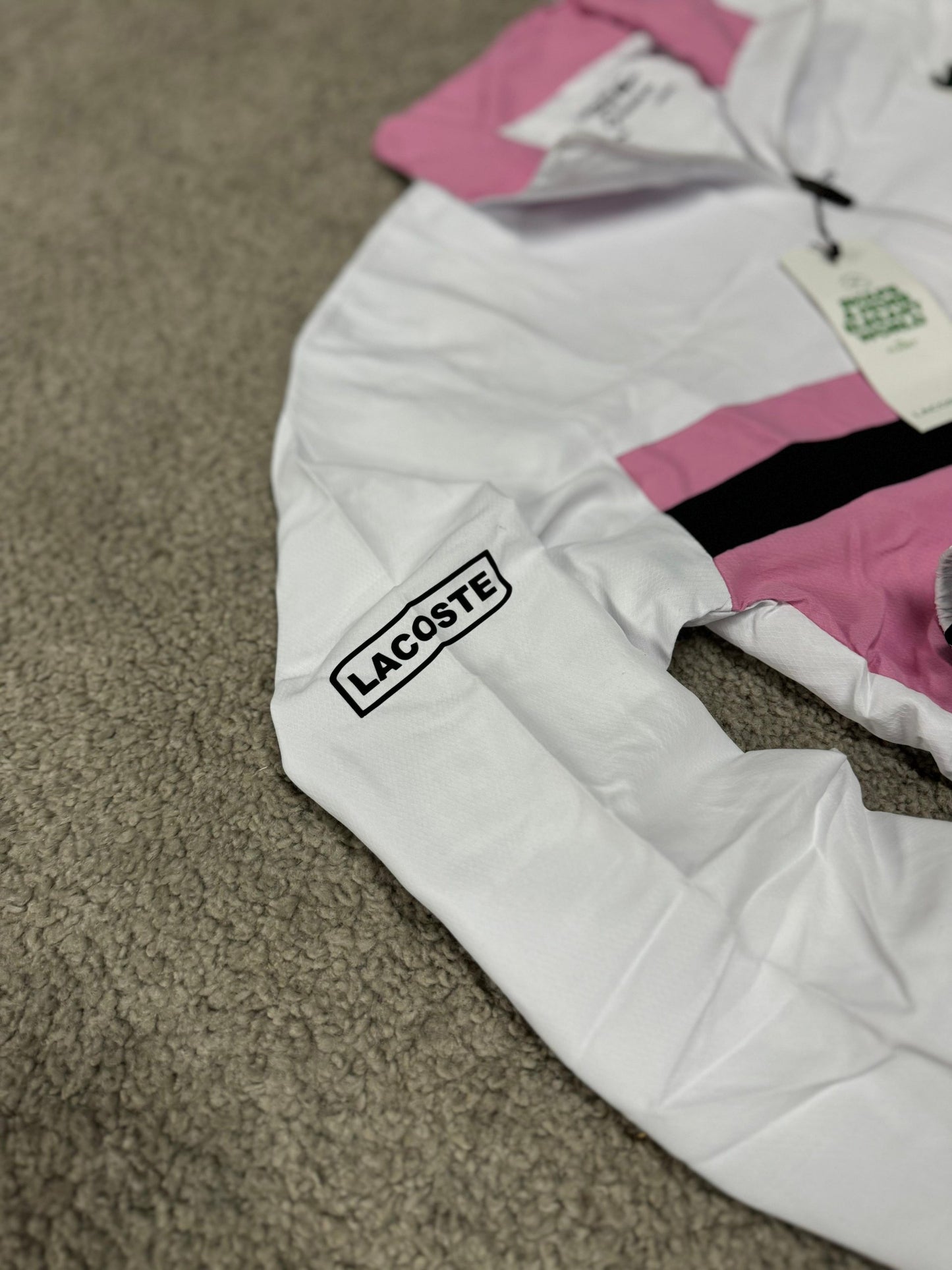 Chandal Lacoste Rosa y Blanco