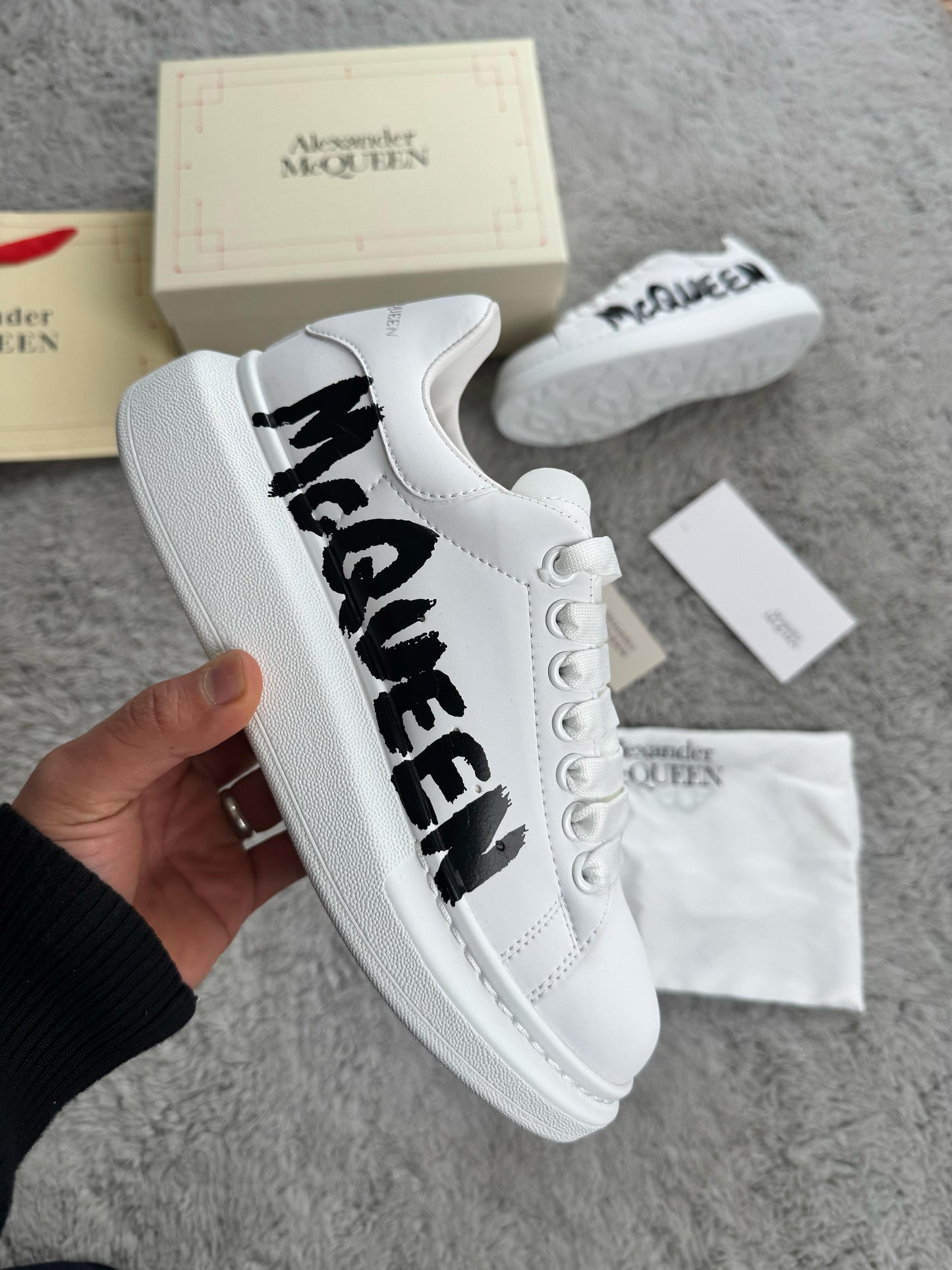 Alexander Mcqueen Blancas Graffiti