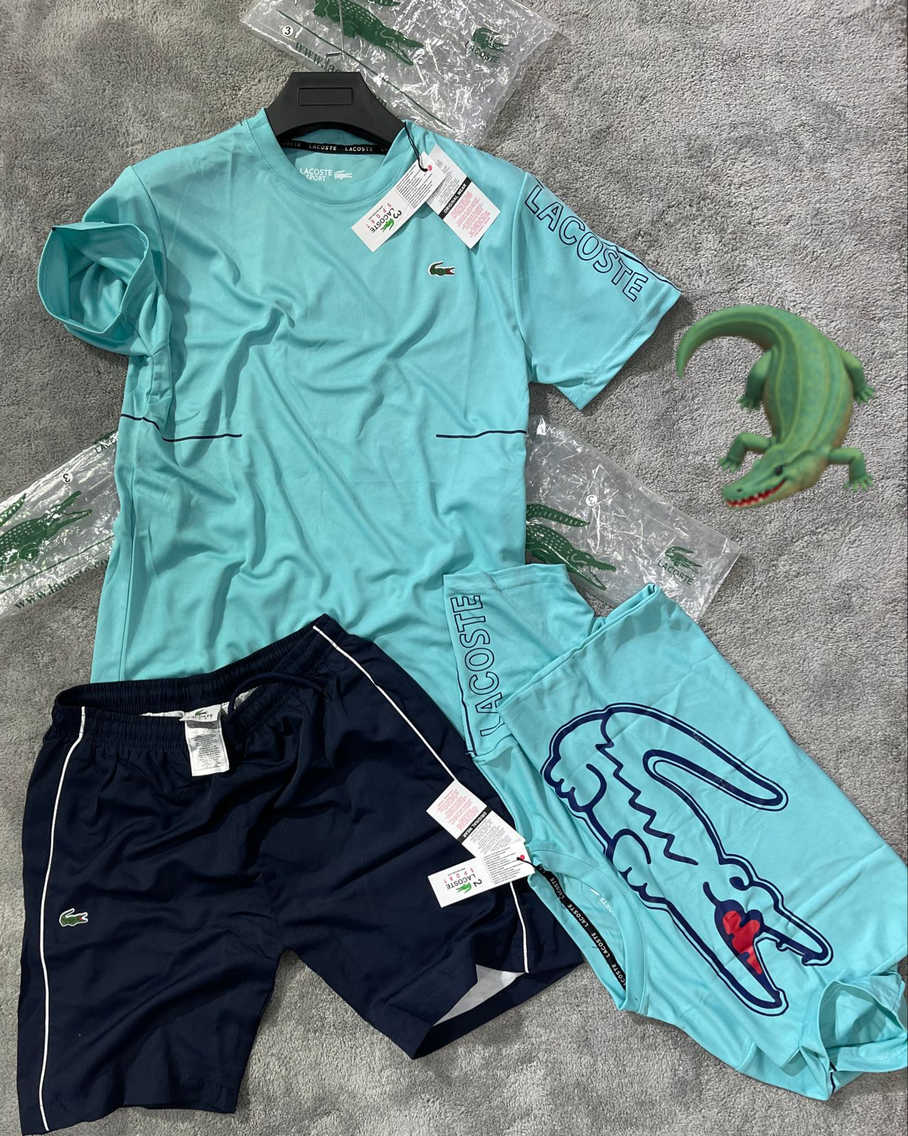 Conjunto Lacoste double logo