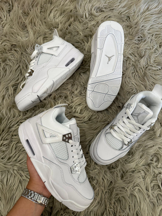 Jordan 4 Methallic White